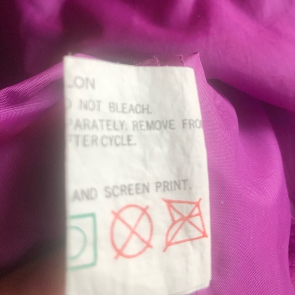 OCEAN PACIFIC Vintage Nylon Neon Windbreaker Jacket, Eco-Logic - Picture 6 of 9